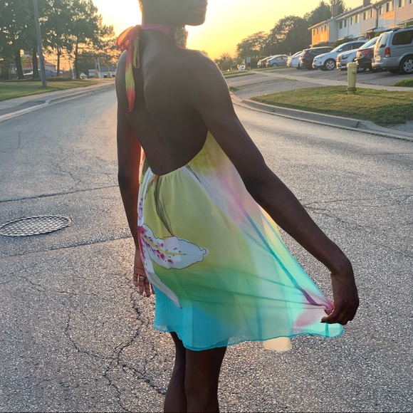 Halter Baby Doll Dress - Picture 4 of 4